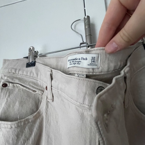 Abercrombie 90s Straight High Rise Jeans, 14 - Picture 2 of 4
